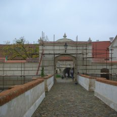 6. Jevišovice zámek, 2011. Obnova sgrafita. Zodp. rest. Ak. mal. J. Knor